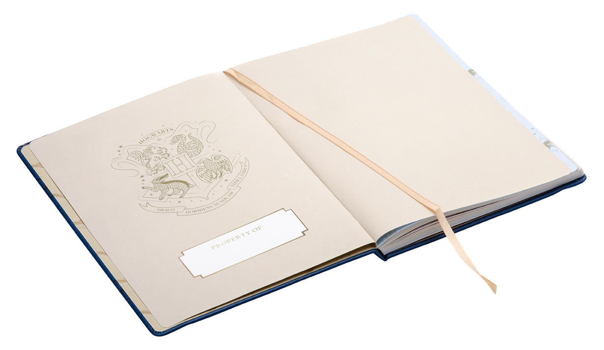 Hardcover Harry Potter 2022-2023 academic year planner by Insight Editions with wizard-themed cover design.