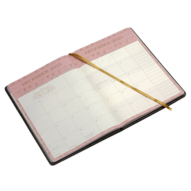 Hardcover Harry Potter 2023-2024 academic year planner by Insight Editions with mystical cover design and gold foil accents.