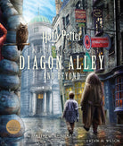 Hardcover Harry Potter pop-up guide to Diagon Alley and beyond by Insight Editions, featuring detailed magical city illustrations.