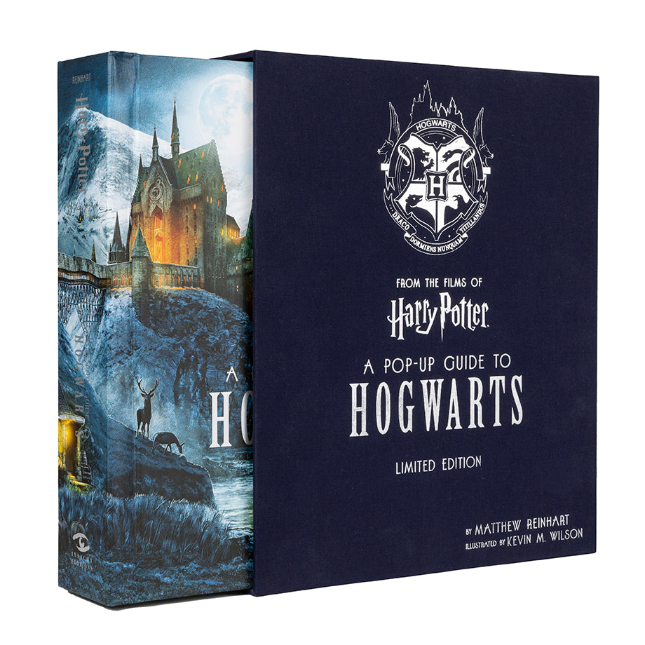 Hardcover Harry Potter: A Pop-Up Guide to Hogwarts by Insight Editions showing detailed pop-up pages of the magical school.