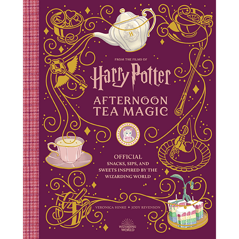 Hardcover Harry Potter: Afternoon Tea Magic book by Insight Editions featuring magical Harry Potter-themed illustrations.