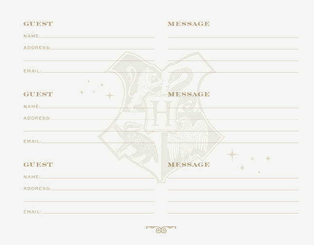 Hardcover Harry Potter Always wedding guest book by Insight Editions featuring magical design and space for guest signatures.