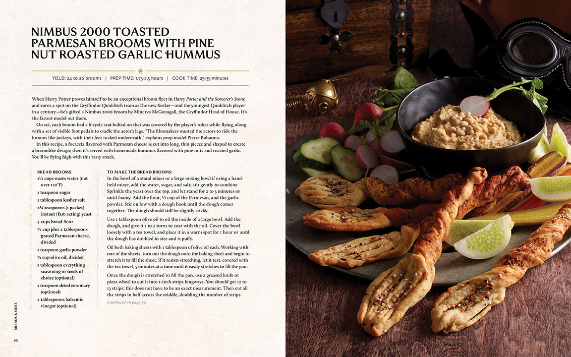 Hardcover Harry Potter and Fantastic Beasts cookbook by Insight Editions featuring Wizarding World recipes and magical illustrations.