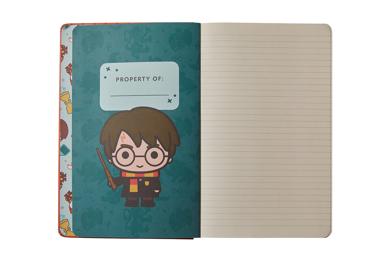 Hardcover Harry Potter: Back to Hogwarts ruled journal by Insight Editions, featuring magical cover design and lined pages.