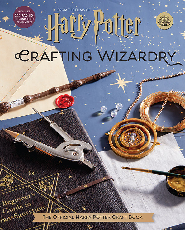 Hardcover of Harry Potter: Crafting Wizardry book by Insight Editions, featuring magical illustrations on the cover.
