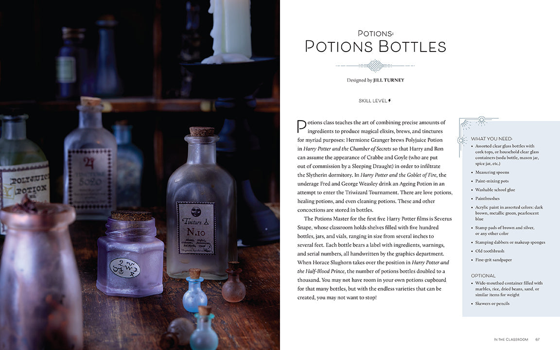 Hardcover of Harry Potter: Crafting Wizardry book by Insight Editions, featuring magical illustrations and detailed craftsmanship.