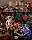 Hardcover of Harry Potter: Crochet Wizardry by Insight Editions, featuring detailed illustrations on the cover.