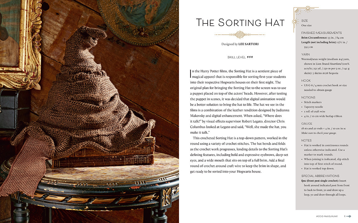 Hardcover of Harry Potter: Crochet Wizardry by Insight Editions, featuring a detailed cover design with magical Harry Potter imagery.