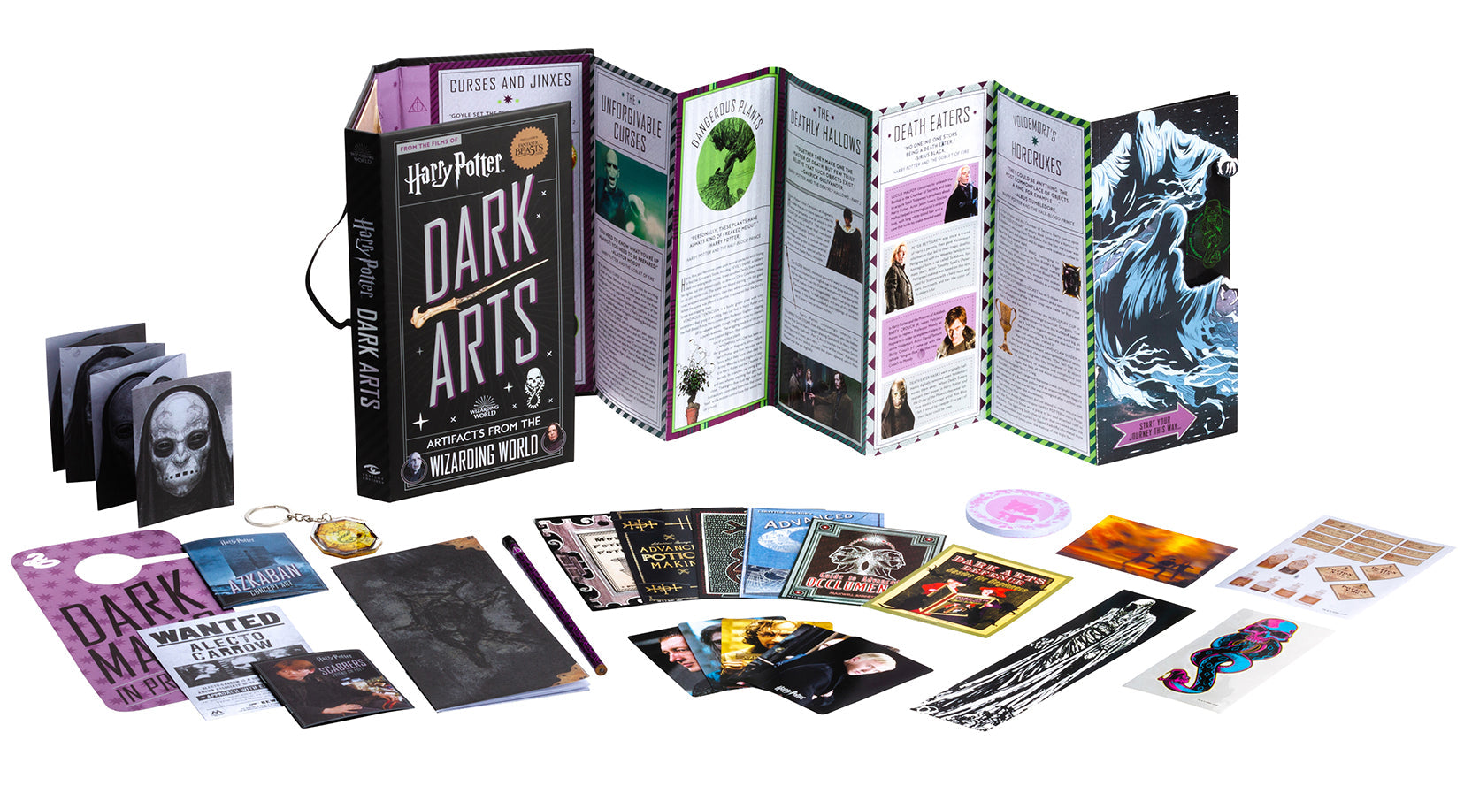 Hardcover Harry Potter: Dark Arts book by Insight Editions featuring mystical dark magic illustrations and detailed cover design.