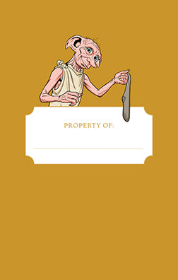 Hardcover Harry Potter Dobby ruled pocket journal by Insight Editions with magical Dobby illustration on the cover.