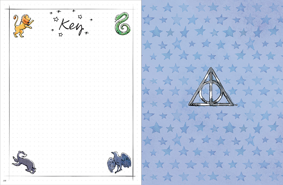 Hardcover Harry Potter Dot Journal by Insight Editions with magical cover design and dotted pages for note-taking.