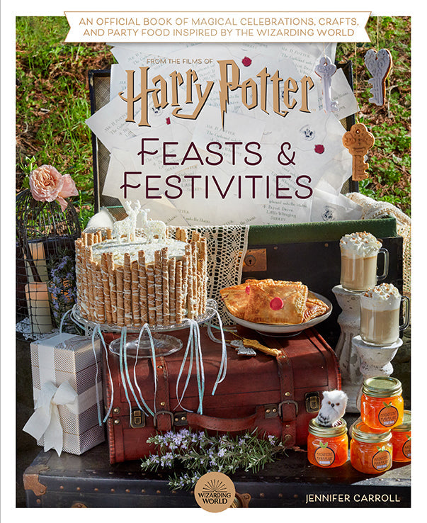 Hardcover of Harry Potter: Feasts & Festivities by Insight Editions, featuring magical illustrations on the cover.