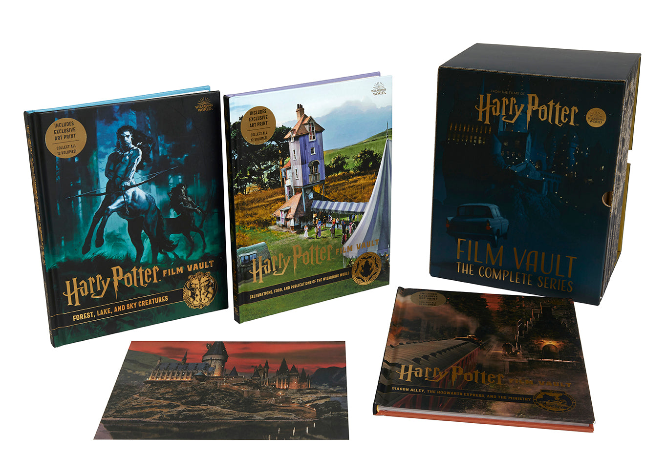 Hardcover of Harry Potter: Film Vault: The Complete Series by Insight Editions, featuring the iconic book and film collection.
