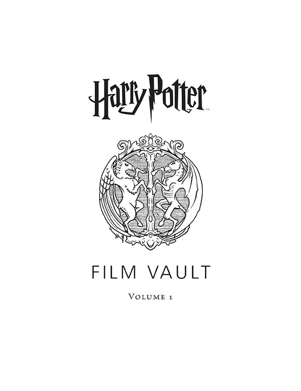 Hardcover Harry Potter: Film Vault Volume 1 by Insight Editions, featuring collectible book cover and film memorabilia.