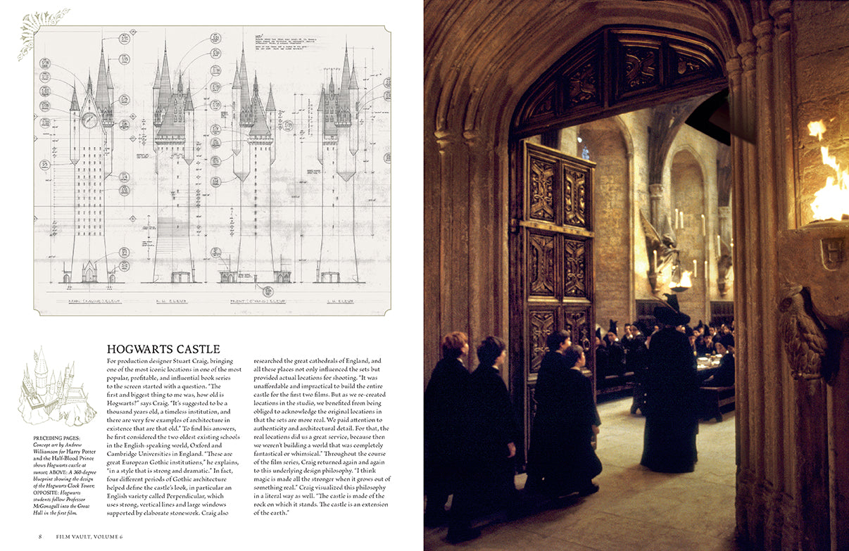 Hardcover of Harry Potter: Film Vault Volume 6 by Insight Editions, featuring detailed cover art and spine of the collector's book.