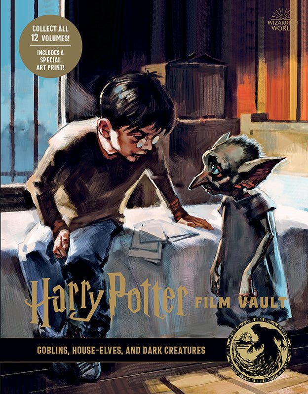 Hardcover Harry Potter: Film Vault Volume 9 by Insight Editions, featuring detailed cover art and pages from the film collection.