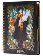 Hardcover Harry Potter Floral Fantasy 12-Month Undated Planner by Insight Editions with magical floral cover design.