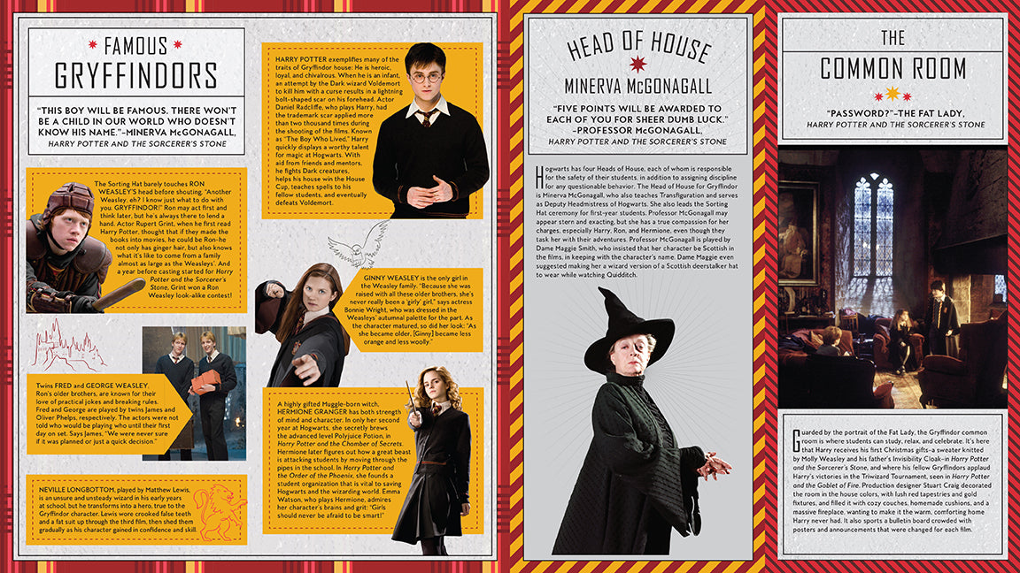 Hardcover Harry Potter Gryffindor Magic book by Insight Editions, featuring a detailed cover with Gryffindor emblem and magical design.