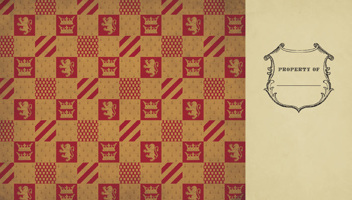 Hardcover Harry Potter Gryffindor Ruled Pocket Journal by Insight Editions with Gryffindor crest and gold accents.