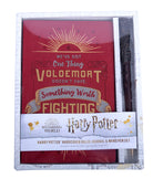 Harry Potter hardcover ruled journal with wand pen set from Insight Editions, featuring magical Harry Potter-themed cover and accessories.