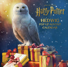 Hardcover Harry Potter Hedwig Pop-Up Advent Calendar by Insight Editions featuring magical owl illustrations and festive holiday scenes.