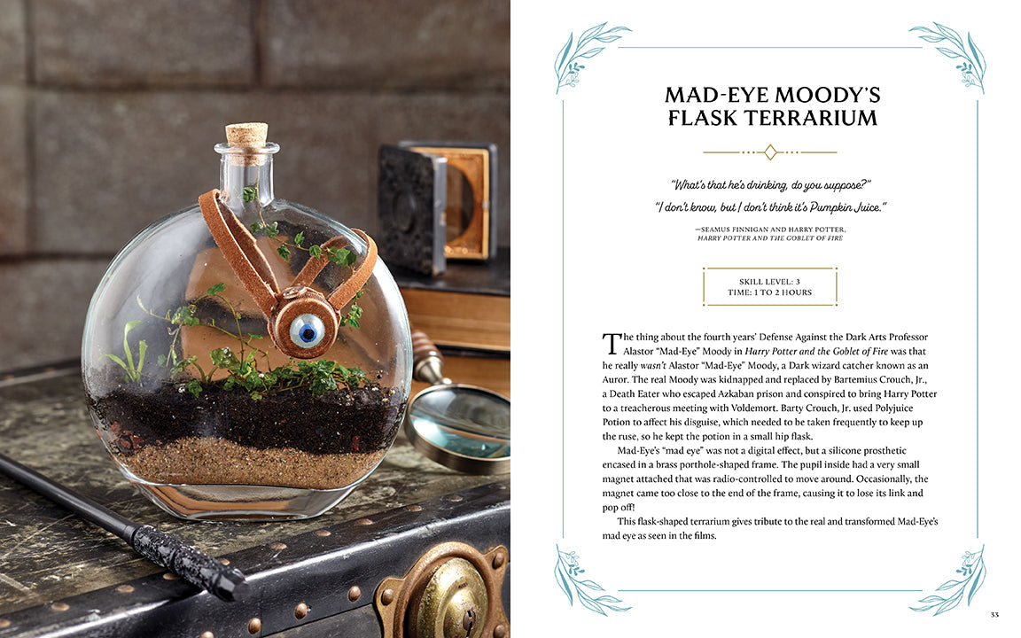 Hardcover Harry Potter Herbology Magic book by Insight Editions with detailed botanical illustrations and magical herb references.