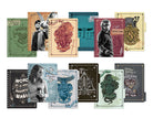 Harry Potter Hogwarts hardcover 12-month undated planner with wizarding designs and a durable cover, perfect for organizing spells and schedules.