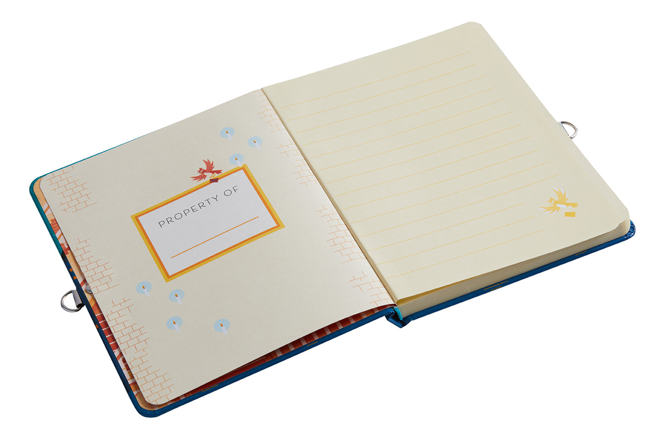 Hardcover Harry Potter Hogwarts Castle at Night Lock & Key Diary by Insight Editions, featuring detailed Hogwarts castle illustration.