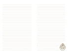 Harry Potter Hogwarts Crest hardcover journal by Insight Editions with embossed Hogwarts logo on the cover.