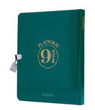 Hardcover Harry Potter Hogwarts Express Lock & Key Diary by Insight Editions, featuring iconic train and magical design.