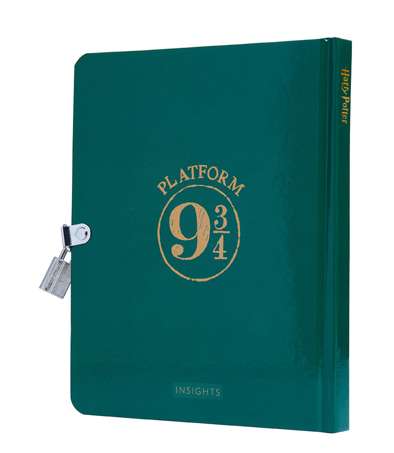 Hardcover Harry Potter Hogwarts Express Lock & Key Diary by Insight Editions, featuring iconic train and magical design.