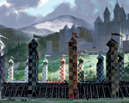 Hardcover Harry Potter Hogwarts ruled pocket journal by Insight Editions with magical-themed cover design.