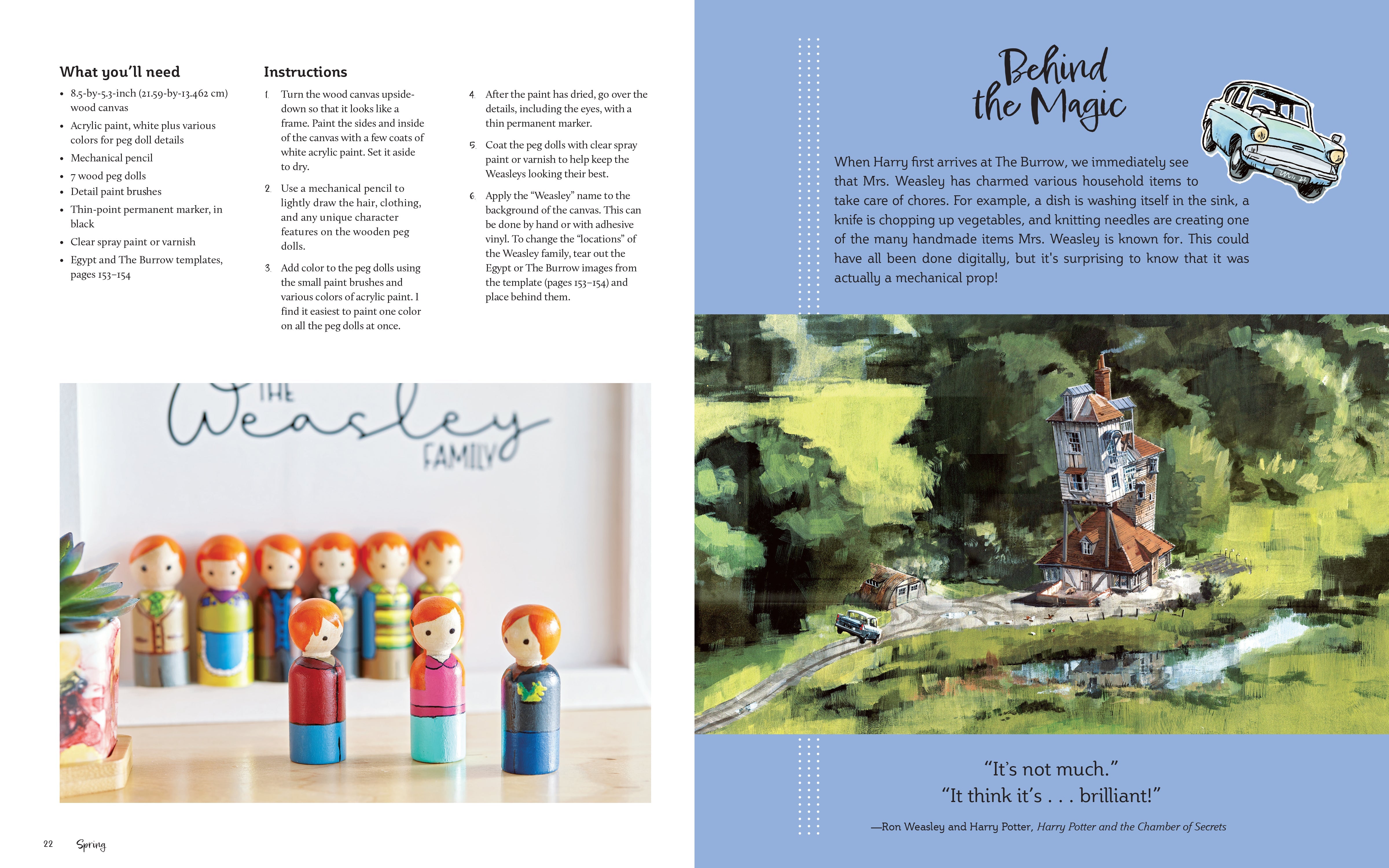 Hardcover copy of Harry Potter: Homemade by Insight Editions, featuring a detailed cover design and magical artwork.
