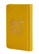 Hardcover Harry Potter Hufflepuff constellation ruled pocket journal by Insight Editions with celestial design on cover.