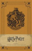 Hufflepuff hardcover ruled journal from Harry Potter series by Insight Editions, featuring Hufflepuff crest and design on the cover.