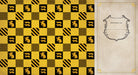 Hardcover Hufflepuff journal by Insight Editions with ruled pages, featuring Harry Potter-themed Hufflepuff house design.