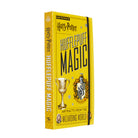 Hardcover Harry Potter: Hufflepuff Magic book by Insight Editions with Hufflepuff crest and magical illustrations inside.