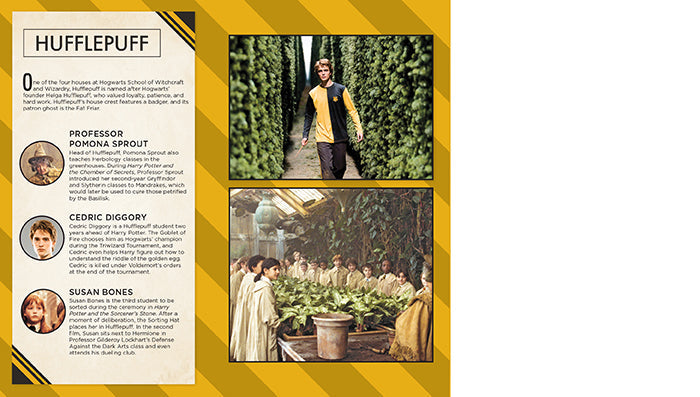 Harry Potter Hufflepuff hardcover ruled pocket journal with Hufflepuff crest and yellow cover, by Insight Editions.