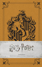Hardcover Harry Potter Hufflepuff ruled pocket journal by Insight Editions with Hufflepuff crest on cover.