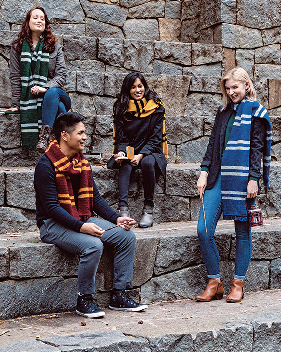 Hardcover of Harry Potter: Knitting Magic book by Insight Editions featuring magical knitting patterns and enchanting cover design.