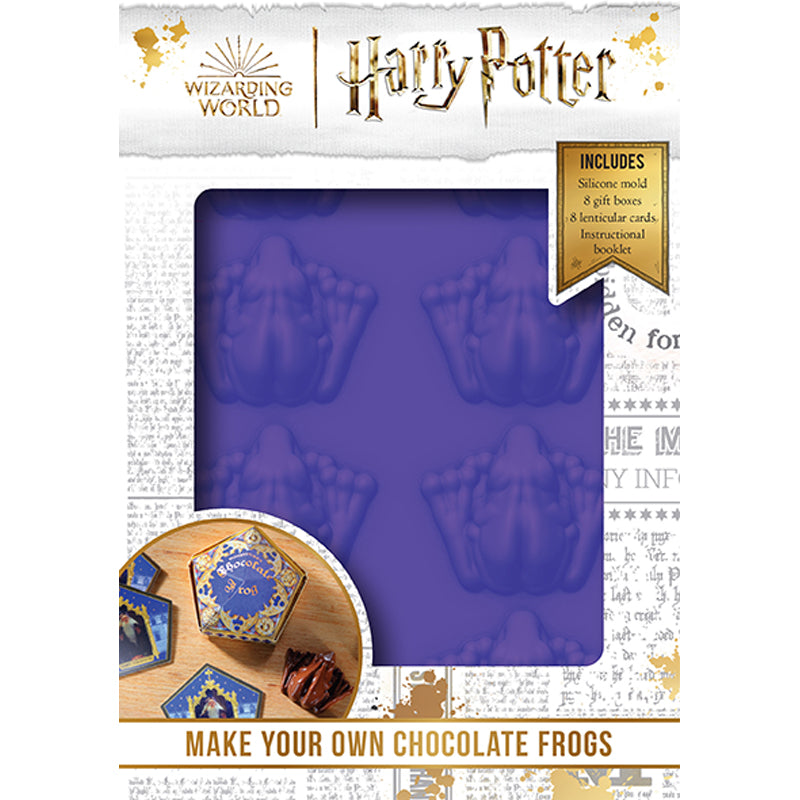 Hardcover Harry Potter Make Your Own Chocolate Frogs activity book by Insight Editions with colorful cover art.