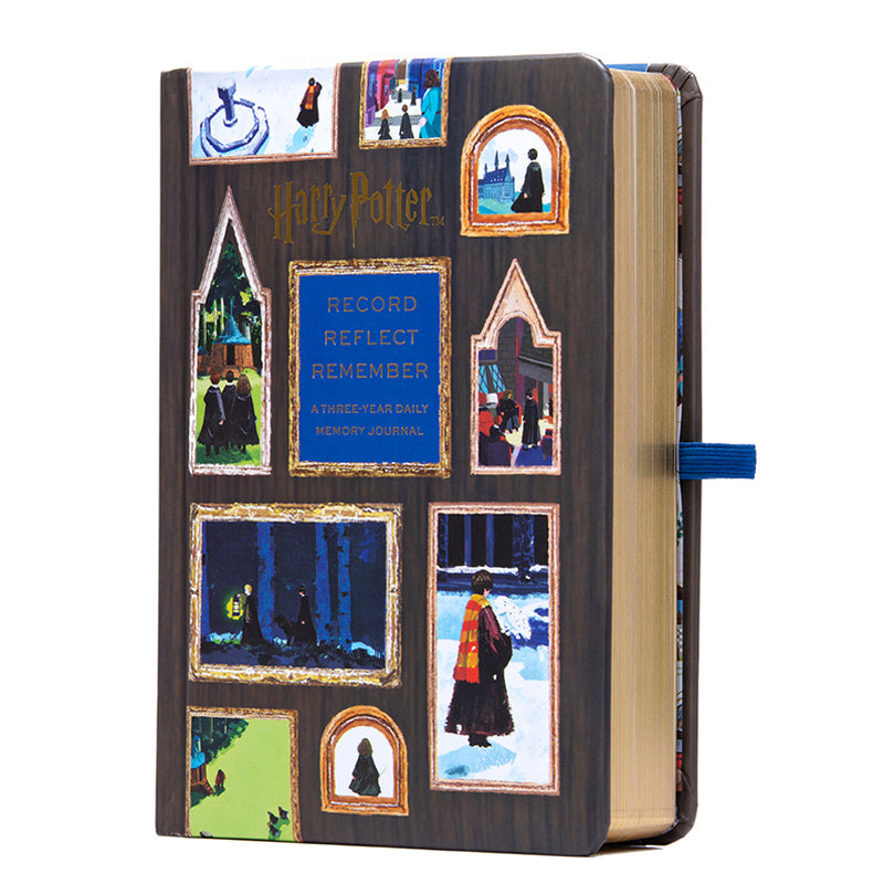 Hardcover Harry Potter Memory Journal by Insight Editions with embossed cover for recording and reflecting on magical memories.
