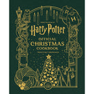 Hardcover Harry Potter official Christmas cookbook by Insight Editions with festive recipes and magical themed pages.