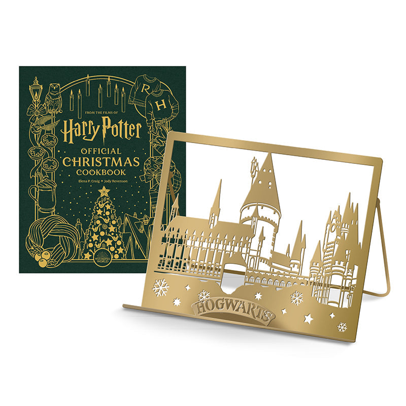 Hardcover Harry Potter Official Christmas Cookbook Gift Set by Insight Editions, featuring magical holiday recipes and themed illustrations.