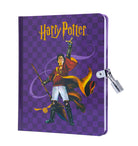 Hardcover Harry Potter Quidditch Lock & Key Diary by Insight Editions with magical Lock and Quidditch-themed cover design.