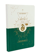 Harry Potter Slytherin Constellation hardcover ruled journal with constellation design and green Slytherin branding.