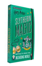 Hardcover Harry Potter Slytherin Magic book by Insight Editions featuring Slytherin house emblem and magical illustrations.