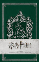 Hardcover Harry Potter Slytherin Ruled Pocket Journal by Insight Editions with green Slytherin emblem and gold accents