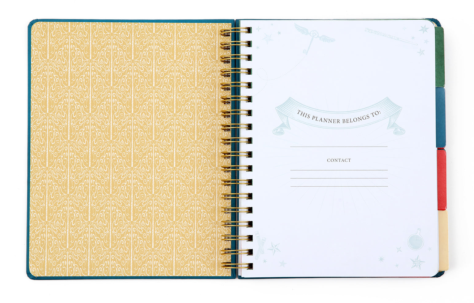 Hardcover Harry Potter Spells and Potions 12-Month Undated Planner by Insight Editions with magical-themed cover design.