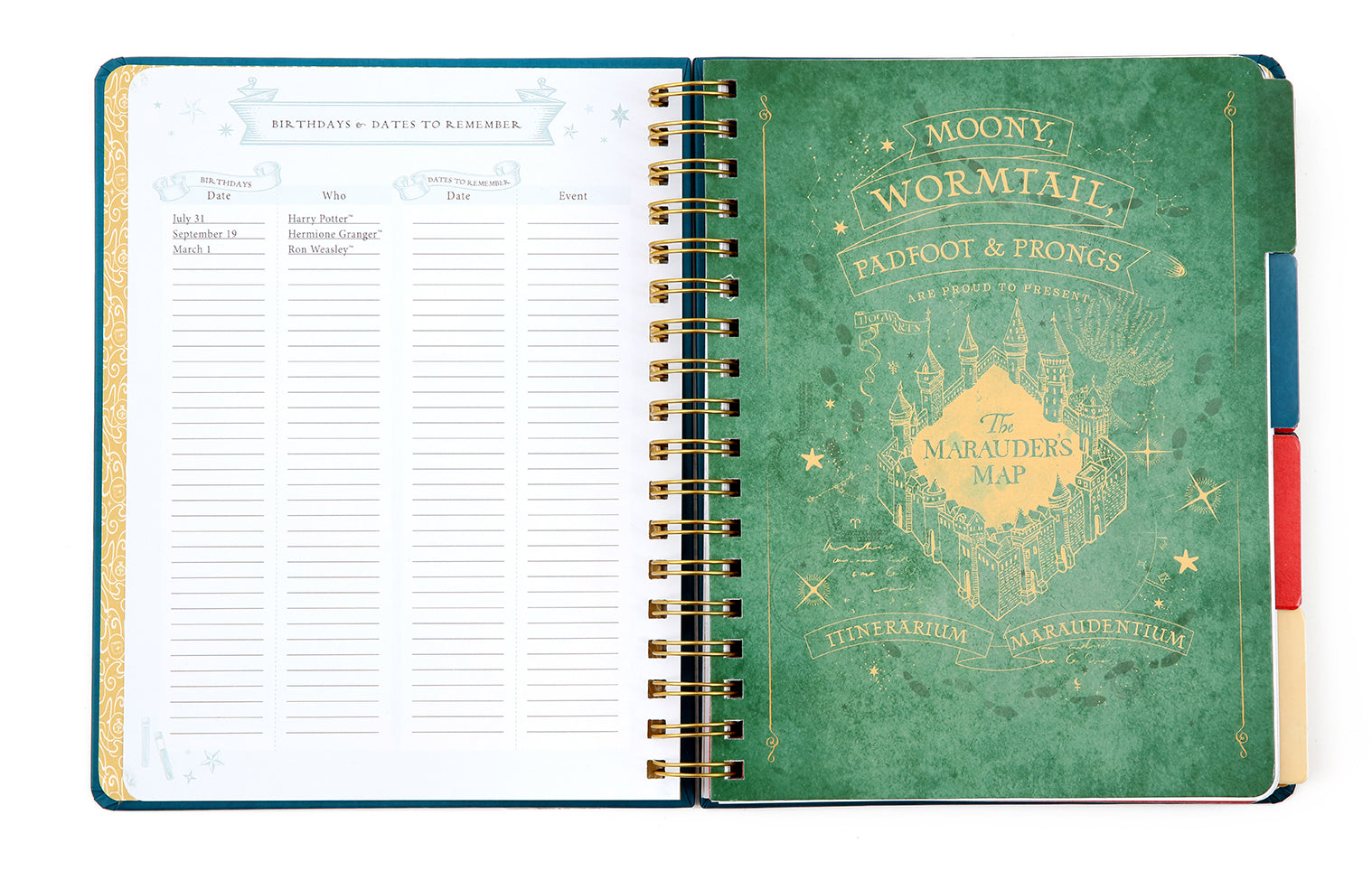 Hardcover Harry Potter Spells and Potions 12-Month Undated Planner by Insight Editions, featuring magical-themed cover design.